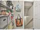 Organized pantry with shelving for storage and easy access at 508 Las Brasis Ct, Peachtree City, GA 30269