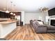 Open concept kitchen and living space perfect for entertaining and Gathering living at 1243 Polk Xing, Mcdonough, GA 30252