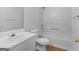 Well-lit bathroom features a tub-shower combination and vanity at 150 Glynn Addy Dr, Stockbridge, GA 30281