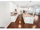 Kitchen features granite countertops, stainless steel appliances, and a large center island at 5229 Tye, Fairburn, GA 30213