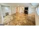 Finished basement has custom flooring, a fireplace and built-in cabinets at 2062 Valiant Ne Dr, Atlanta, GA 30345