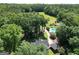 Aerial view of the home and property including a large swimming pool, pasture, and surrounding greenery at 1572 Hines Rd, Moreland, GA 30259