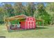 Large outbuilding, great for storage or workshop; ideal for various hobbies or needs on this country property at 1572 Hines Rd, Moreland, GA 30259