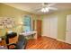 Office space with wood floors, closet, desk, and lots of space at 1130 Rawlings Dr, Rutledge, GA 30663