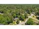 Aerial view of a residential neighborhood with mature trees and well-maintained lawns at 1850 Linnet Ne Ct, Roswell, GA 30075