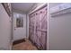 Entryway with decorative storage and outdoor access at 8321 Banks Mill Rd, Douglasville, GA 30135