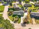 Aerial view showcasing the property, surrounding neighborhood, and tree-lined streets at 120 Greenview Ter, Mcdonough, GA 30253