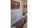 Dining room with decorative trim and seating for six at 7314 Basalt Dr, Union City, GA 30291