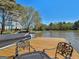 Lakeside dock with seating to admire the tranquil waterfront scenery at 2270 Emerald Dr, Jonesboro, GA 30236