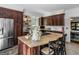 Modern kitchen with a large island, stainless steel appliances, custom cabinetry, and ample counter space at 2270 Emerald Dr, Jonesboro, GA 30236
