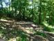 Overgrown patio or foundation surrounded by lush greenery on the property at 1306 Stonemont Rd, Auburn, GA 30011