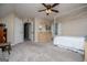 Comfortable bedroom with large closet, neutral paint, and a bright window at 97 Coral Dr, Whitesburg, GA 30185