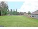 Wide backyard offering a blend of green lawn and mature trees, ensuring tranquility and privacy at 234 Thyme Leaf Way, Locust Grove, GA 30248