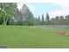 Lush green backyard featuring mature trees, a well-kept lawn, and privacy fence at 234 Thyme Leaf Way, Locust Grove, GA 30248