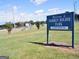 Community sign for Warren Holder Park in Locust Grove, Georgia, near ball field at 234 Thyme Leaf Way, Locust Grove, GA 30248