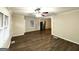 Spacious living room featuring hardwood floors and ample natural light at 2239 Nelms Sw Dr, Atlanta, GA 30315