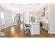 Modern kitchen with a large island and stainless steel appliances at 1058 Kirkland Cir, Smyrna, GA 30080