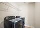 The laundry room has new, high-end, black front-loading appliances at 1058 Kirkland Cir, Smyrna, GA 30080