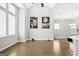 Bright living room featuring hardwood floors and ample natural light at 1058 Kirkland Cir, Smyrna, GA 30080