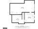 Floor plan of the first floor featuring a large garage, storage area and utility room at 350 Ridgemont Dr, Fayetteville, GA 30215