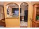 Charming kitchen with black appliances, stylish backsplash, and an open layout at 350 Ridgemont Dr, Fayetteville, GA 30215