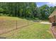Backyard featuring a lush green lawn, and a privacy fence at 416 S Carroll Rd, Villa Rica, GA 30180