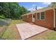 Paver patio in fenced backyard at 416 S Carroll Rd, Villa Rica, GA 30180