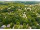 Expansive aerial view of a lush, tree-filled neighborhood showcasing a serene and verdant community at 5180 Ash St, Forest Park, GA 30297