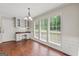 Dining area with built-in desk, and a beautiful view of outside at 220 Drumcliff Ct, Tyrone, GA 30290