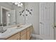 Stylish bathroom with a large mirror, decorative birds on wall, and a neutral color scheme at 1000 Pleasance Grv, Peachtree City, GA 30269