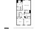 Detailed floor plan showcasing the layout of the upper floor with bedrooms, bathrooms, and laundry at 823 Mackay Crk, Woodstock, GA 30188