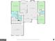 Detailed floor plan showcasing layout and room dimensions for the first floor at 115 Blue Grass Way, Oxford, GA 30054