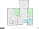 Detailed floor plan showcasing layout and room dimensions for the second floor at 115 Blue Grass Way, Oxford, GA 30054