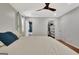 Bright bedroom with wood floors and bathroom and closet access at 152 Dana Dr, Fayetteville, GA 30215