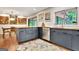 Open concept kitchen with butcher block counters, stainless steel appliances and access to dining area at 152 Dana Dr, Fayetteville, GA 30215