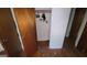 Bedroom closet with clothes hangers and debris on floor at 1417 Lake Cir, Mableton, GA 30126