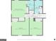 Second floor plan featuring 3 Bedrooms, 2 Bathrooms, and the Hall at 7121 Forest Se Dr, Covington, GA 30014