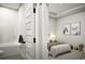 This picture shows a bathroom next to a bedroom at 1212 Trombone Way # 107, Mcdonough, GA 30252