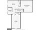 Upstairs floor plan features two bedrooms, one bathroom, and an unfinished attic space at 1547 South Bethany Rd, Locust Grove, GA 30248