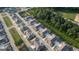 Community aerial view of townhomes, manicured streets, green spaces, and an inviting neighborhood at 2929 Rambler Dr, Loganville, GA 30052