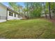The spacious backyard with new sod is ready for your enjoyment at 2279 Lakeview Pkwy, Villa Rica, GA 30180