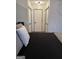 Comfortable bedroom featuring a doorway and two closets for ample storage space at 5526 Stoneleigh Court, Stone Mountain, GA 30088