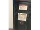 HVAC Unit and warning labels at 5526 Stoneleigh Court, Stone Mountain, GA 30088