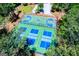 Aerial view of community basketball and pickleball courts, great for outdoor activities and fitness at 3279 Greenhill Dr, Villa Rica, GA 30180