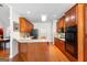 Beautiful kitchen with wood cabinets, counter, and modern appliances at 125 Lake Park Dr, Sharpsburg, GA 30277