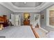 Bedroom featuring a large window and doorways to hall and bathroom at 4320 Blue Ridge Dr, Douglasville, GA 30135