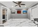 Flex room with tile floor, ceiling fan, and access to other areas at 4320 Blue Ridge Dr, Douglasville, GA 30135