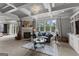 Elegant living room features a decorative fireplace, and a large window with picturesque views at 4320 Blue Ridge Dr, Douglasville, GA 30135
