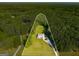 Aerial view of large property outlining the boundaries of the land plot at 692 Brooks Woolsey Rd, Brooks, GA 30205