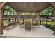 Relaxing backyard gazebo with comfortable seating, perfect for outdoor enjoyment at 960 Pebblestone Ct, Alpharetta, GA 30009